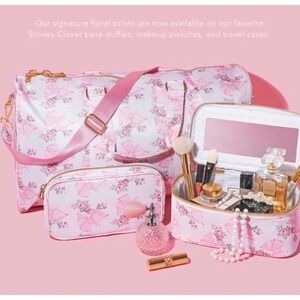 LoveShackFancy x Stoney Clover Lane Rosa Beaux Mint Chip Pink Bow Duffle Bag